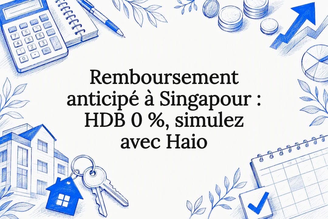 Remboursement anticipé à Singapour : HDB 0 %, simulez avec Haio