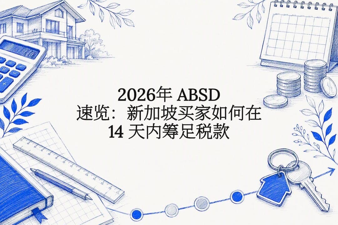 2026年 ABSD 速览:新加坡买家如何在 14 天内筹足税款