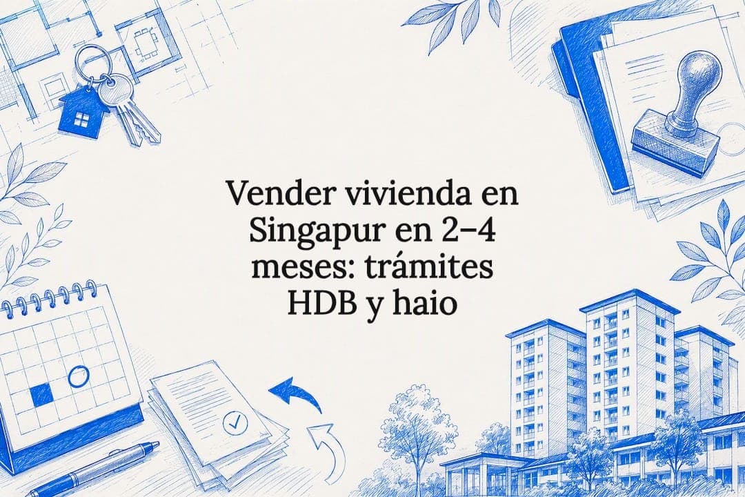Vender vivienda en Singapur en 2–4 meses: trámites HDB y haio
