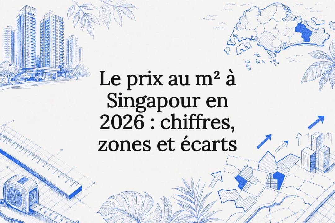 Le prix au m² à Singapour en 2026 : chiffres, zones et écarts