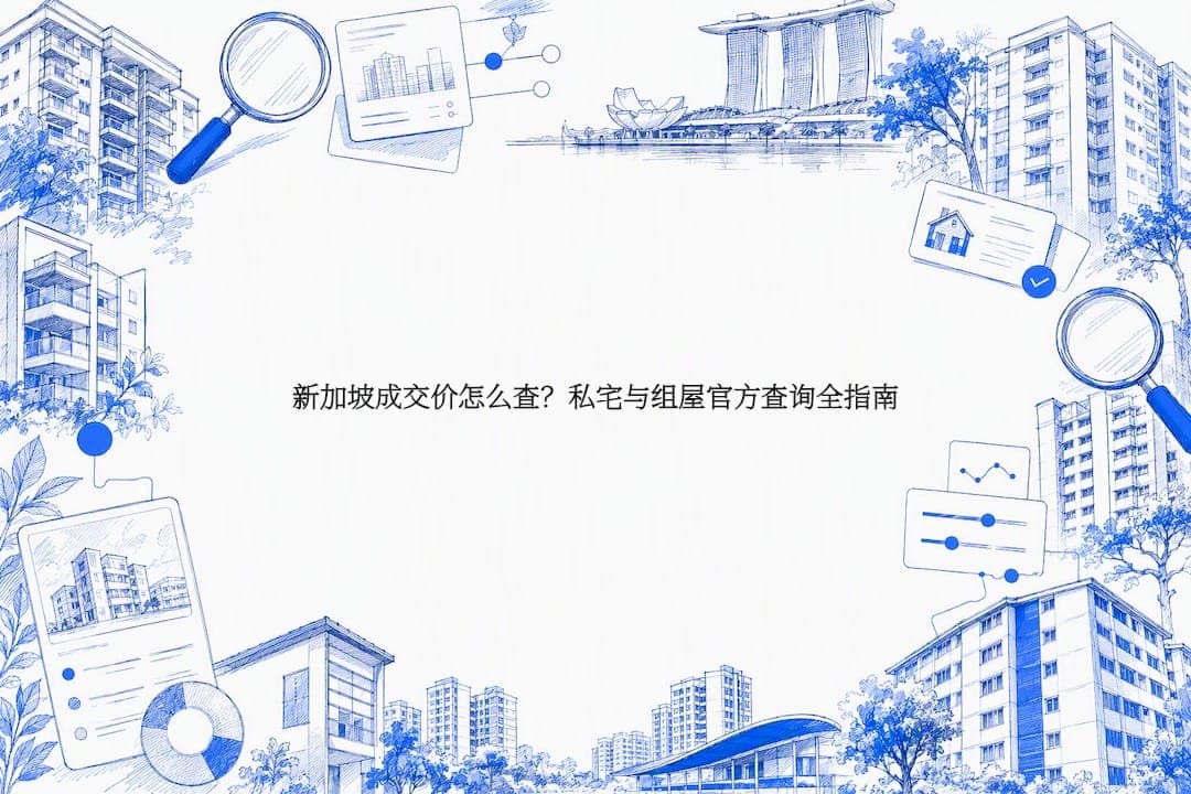 新加坡成交价怎么查?私宅与组屋官方查询全指南