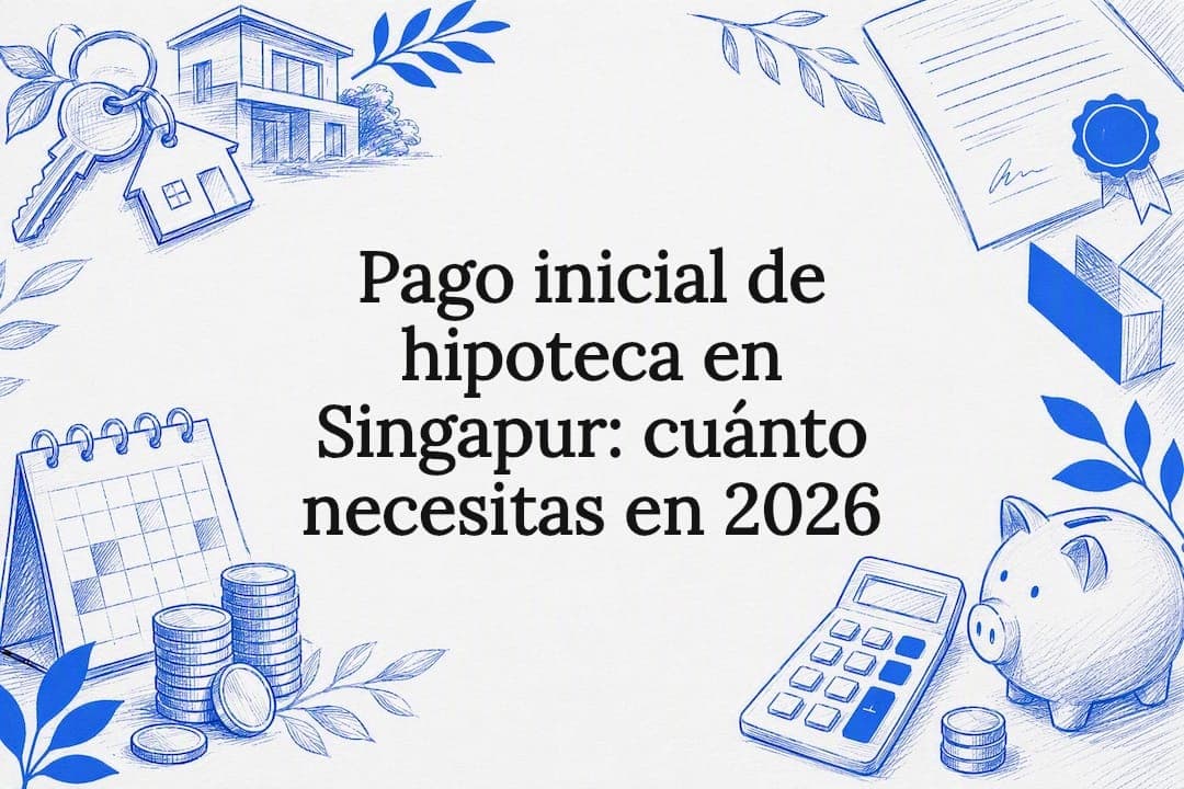 Pago inicial de hipoteca en Singapur: cuánto necesitas en 2026
