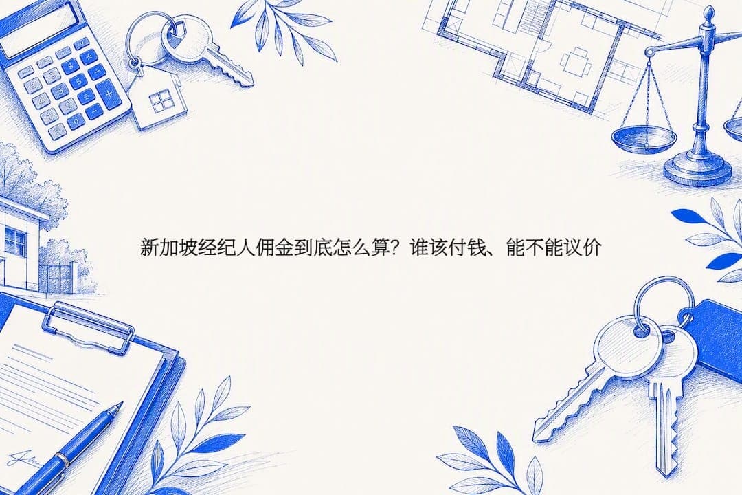 新加坡经纪人佣金到底怎么算?谁该付钱、能不能议价